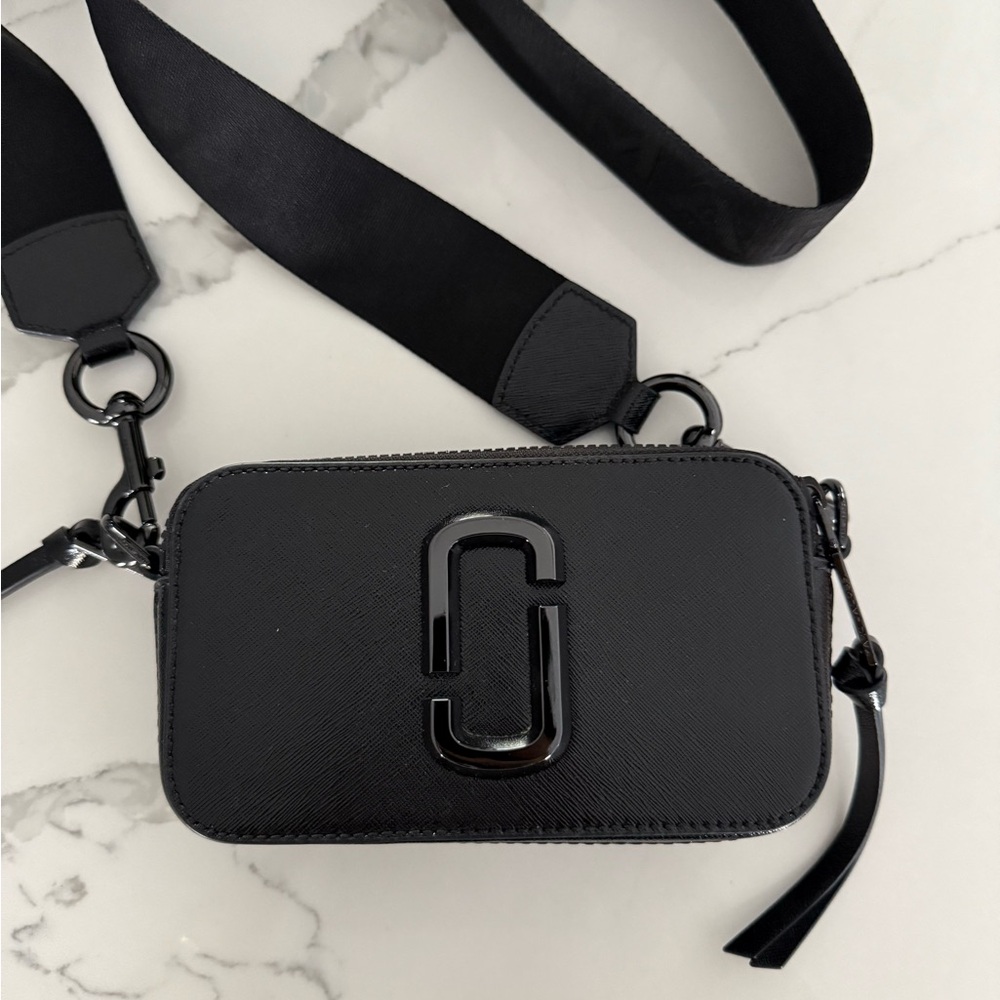 Marc Jacobs Snapshot Bag All Black Hardware